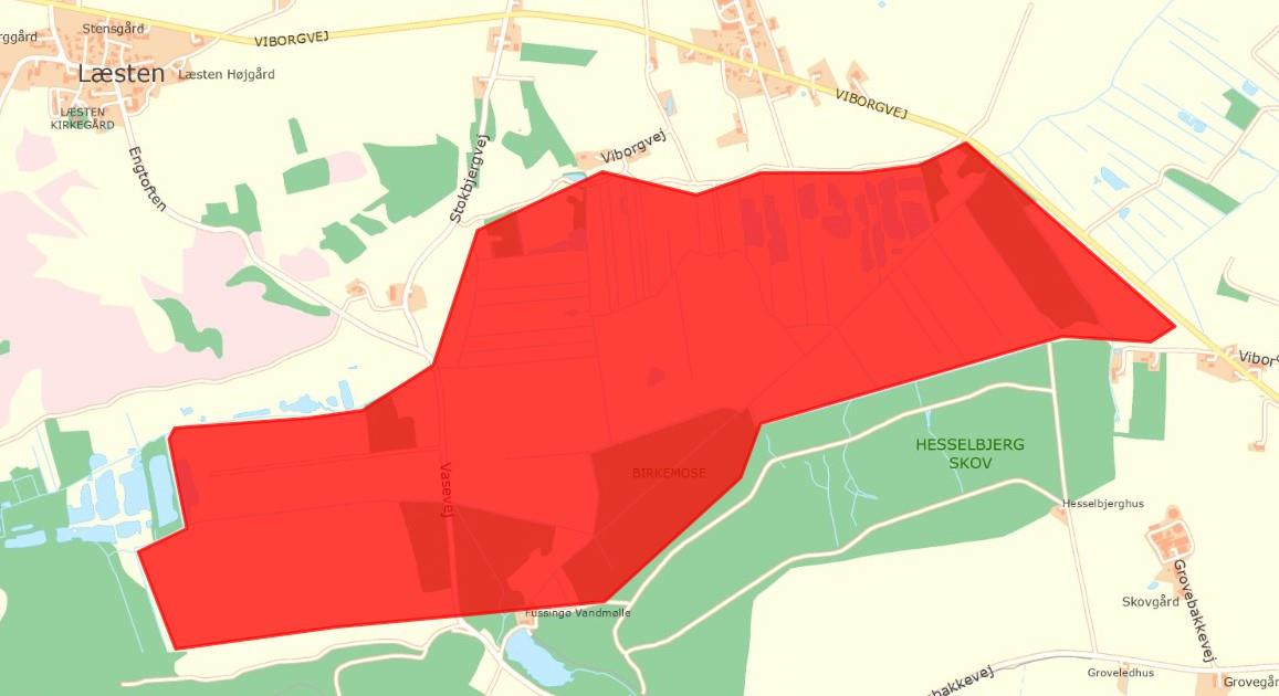 Lavbundsområder Bjerregrav Mose